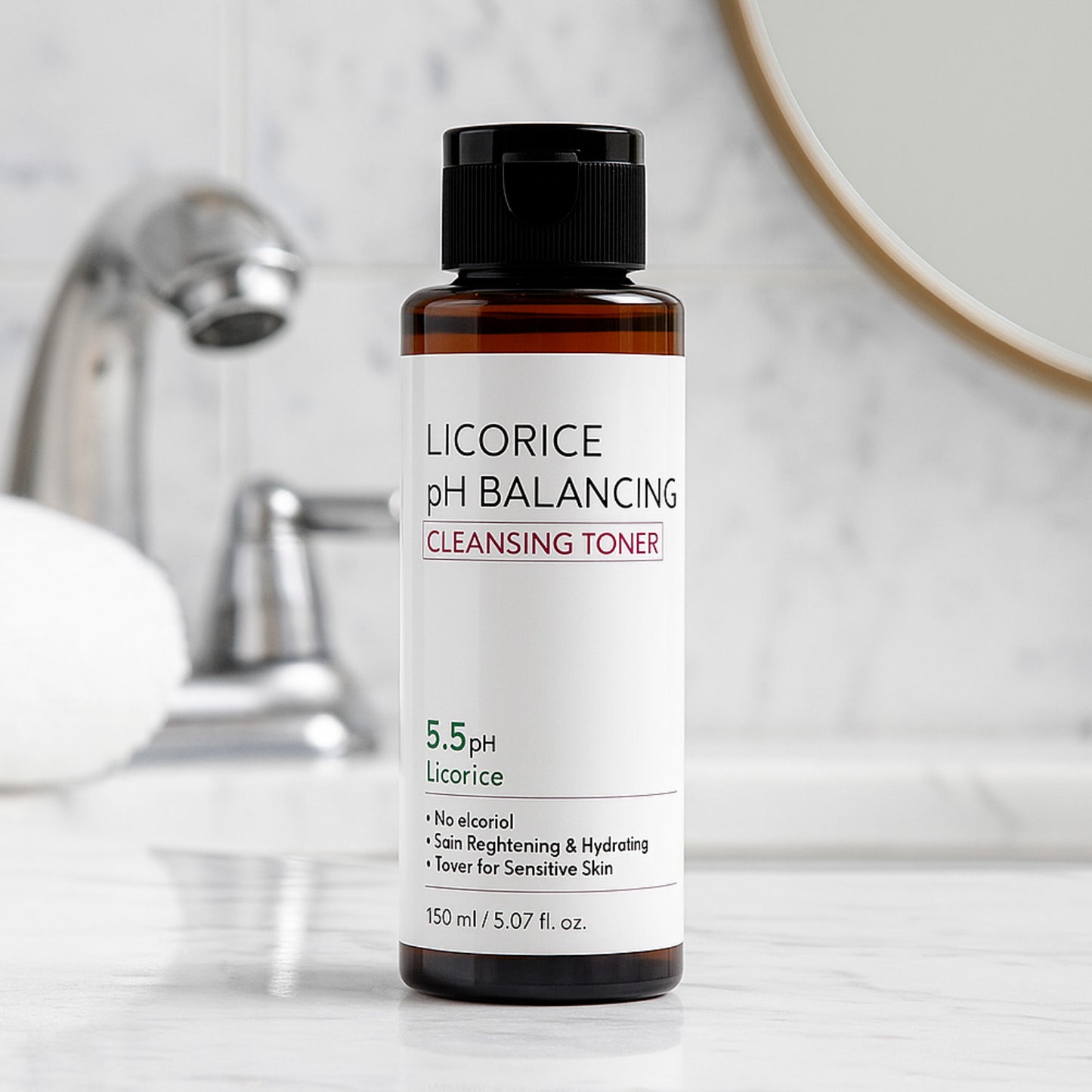 Cosmetics OEM 150ML Anti-acne Anti-oxidant Licorice PH Balancing Toner