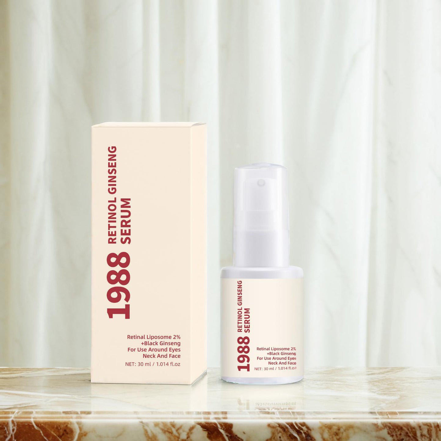 Private Label 30ML Anti-aging Anti-wrinkle 2% Retinol Ginseng Serum