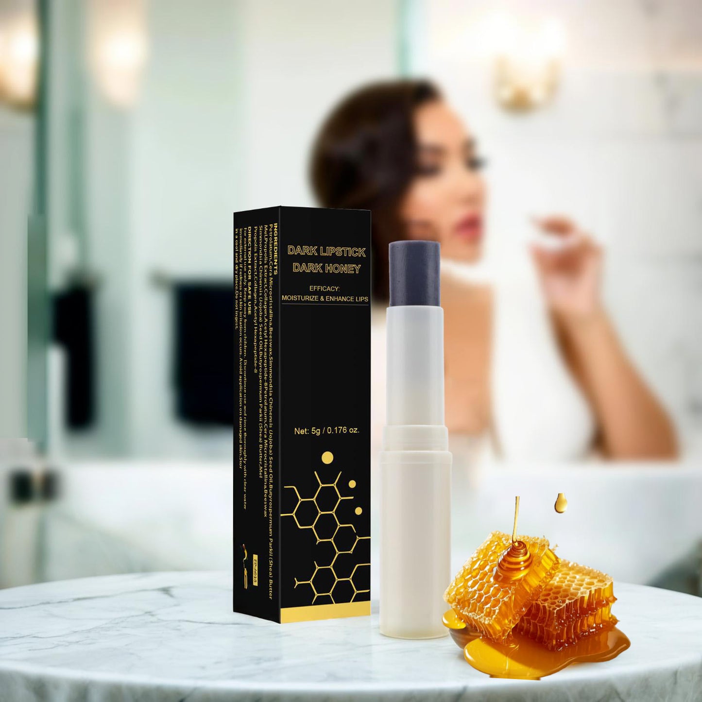 Cosmetics Factory 5g Moisturizing Nourishing Dark Honey Lip Balm