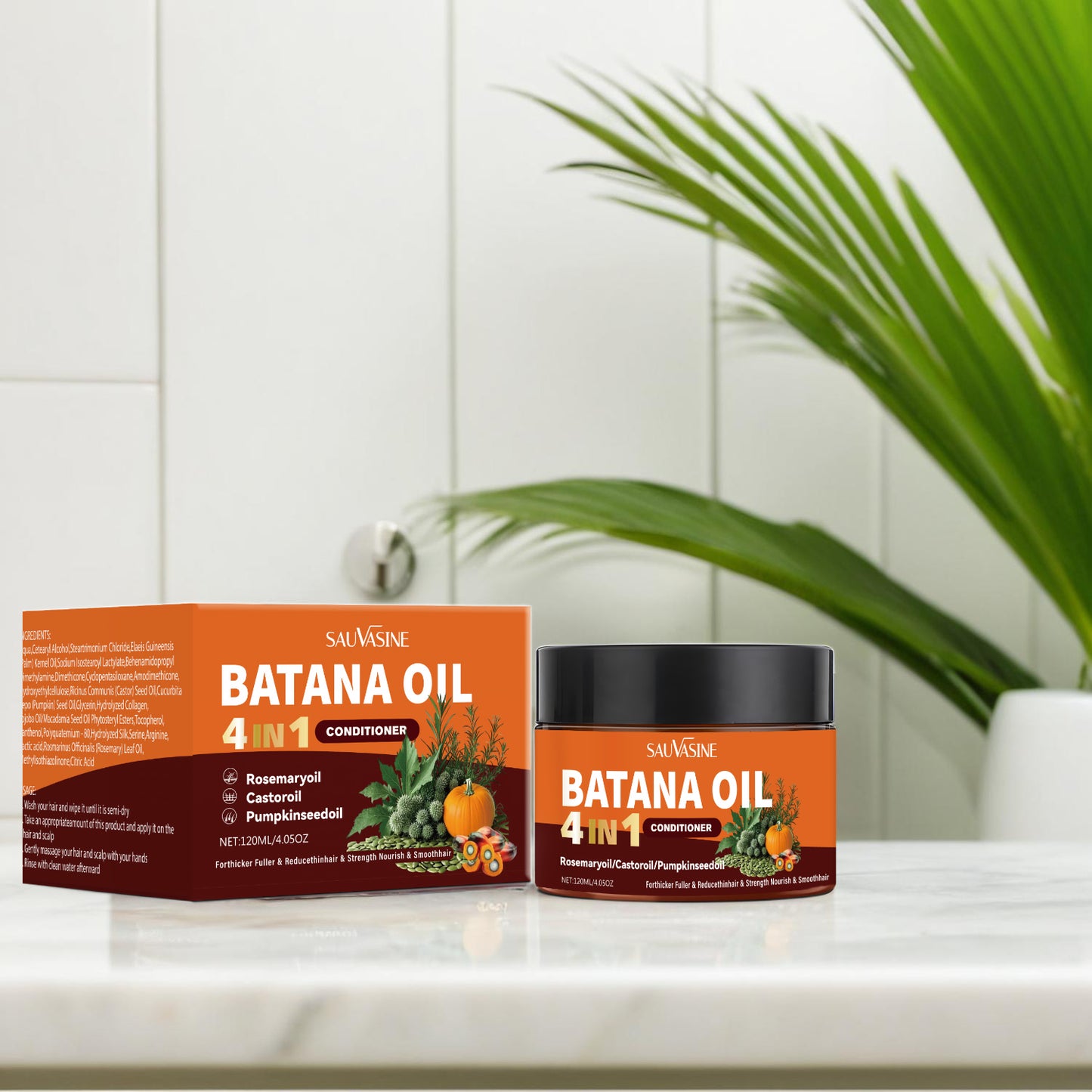 120ML Custom Logo Nourshing Smoothing Strength Hair Root Batana Oil Hair Care Conditioner