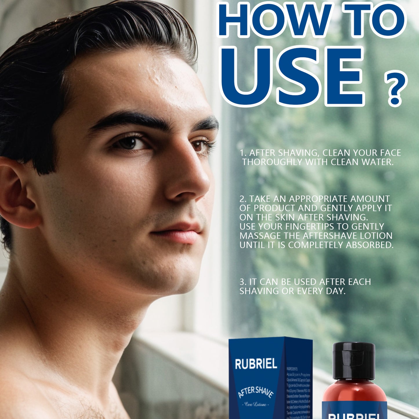 Private Label 60ML Smoothing Moisturizing After Shave Care Lotion