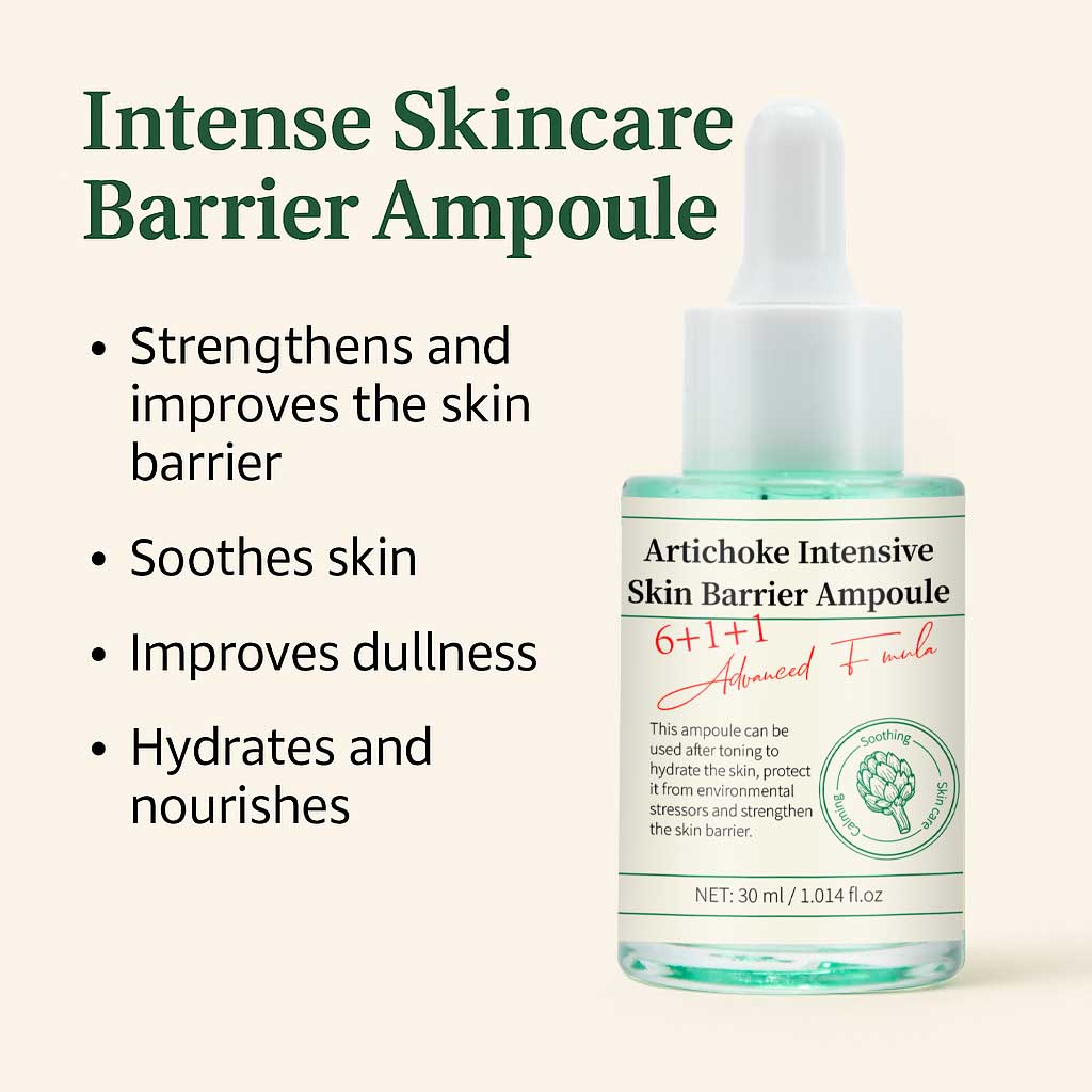 OEM ODM 30ML Glowing Artichoke Intensive Skin Barrier Ampoule