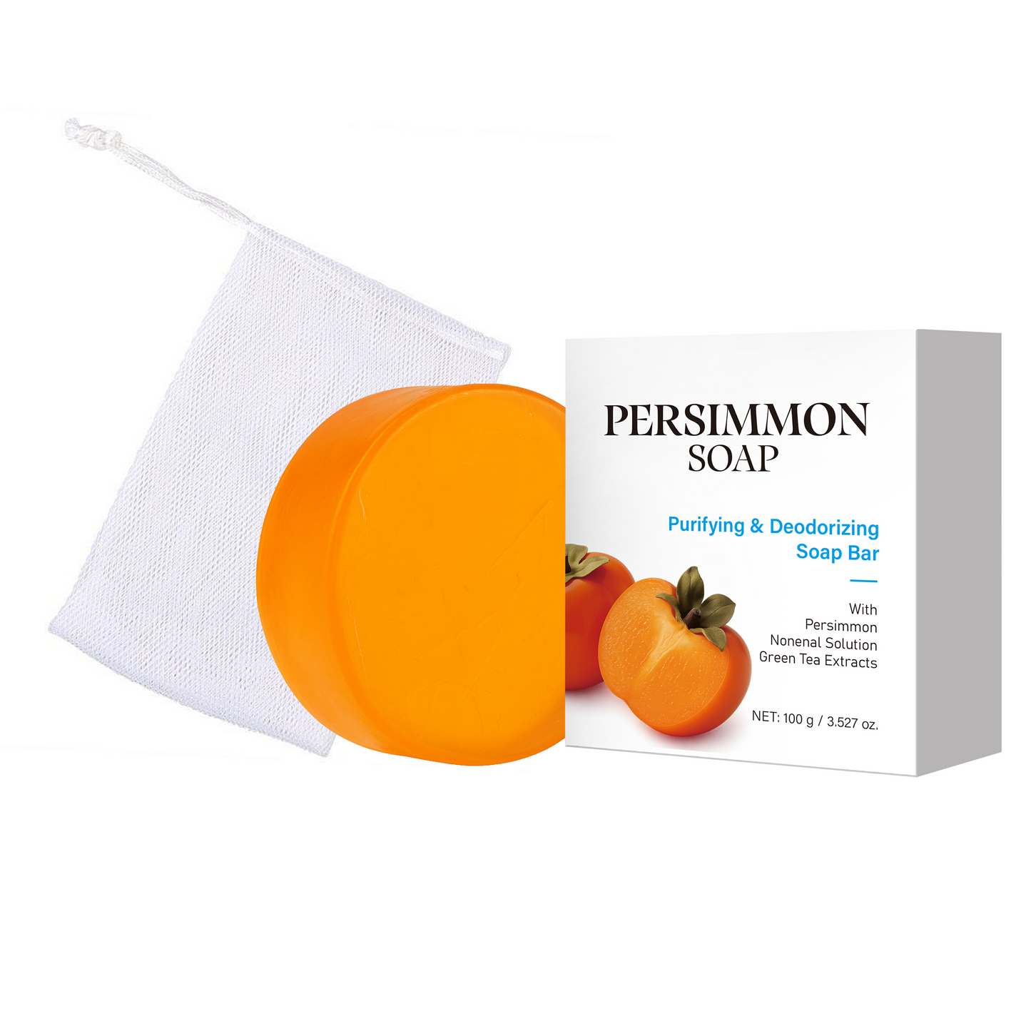 OEM ODM 100g Anti-aging Deodorizing Purifying Persimmon Soap