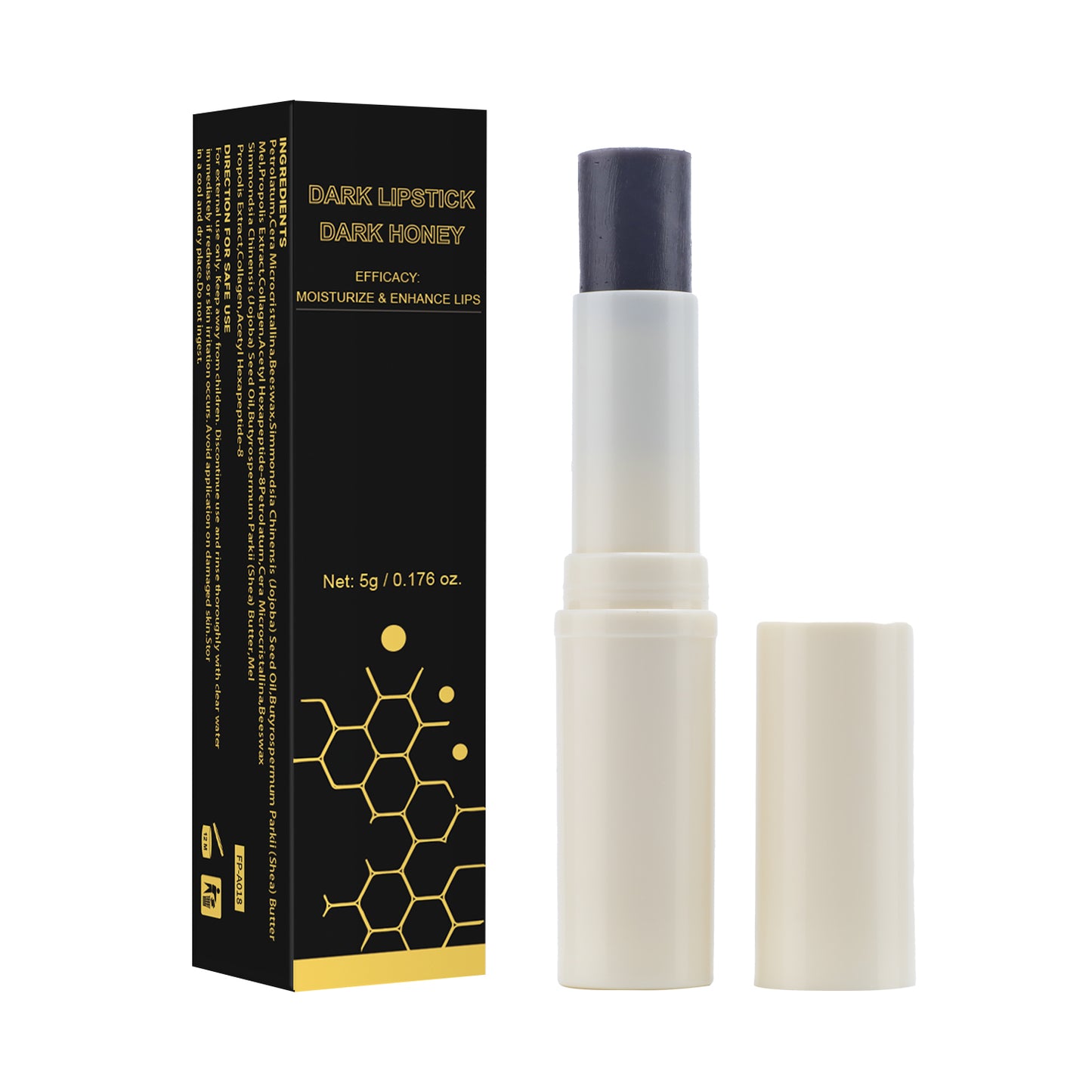 Cosmetics Factory 5g Moisturizing Nourishing Dark Honey Lip Balm