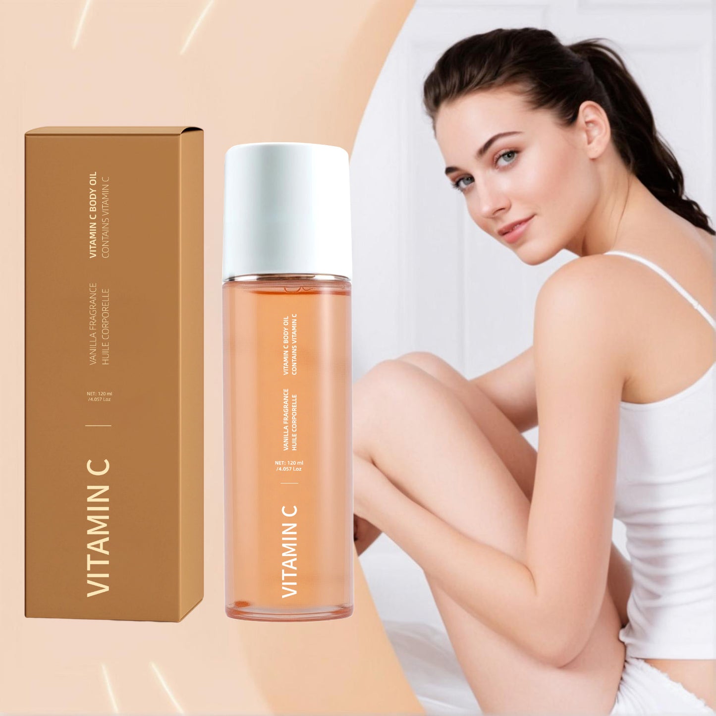 Private Label 120ML Glowing Nourishing Vitamin C Body Oil