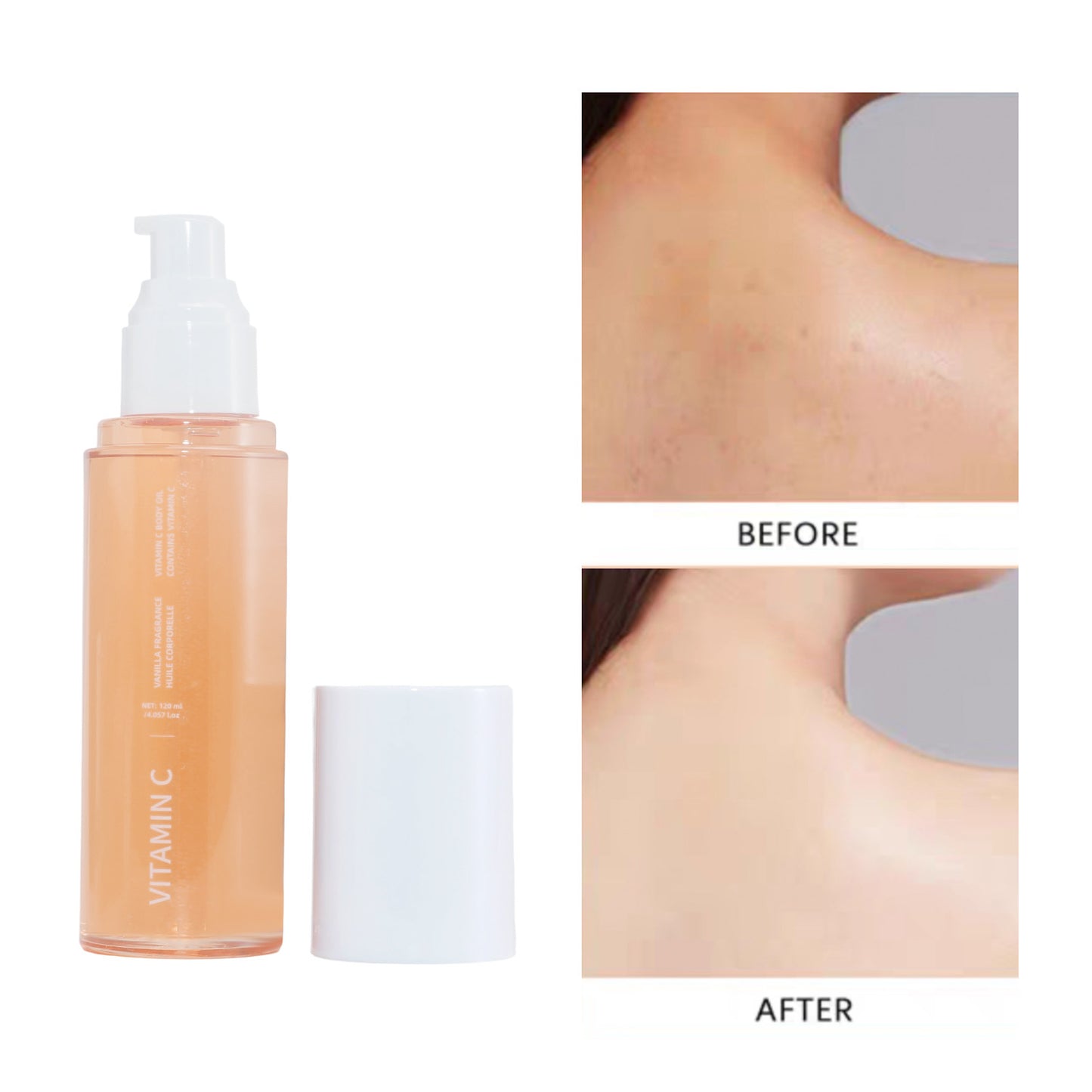 Private Label 120ML Glowing Nourishing Vitamin C Body Oil