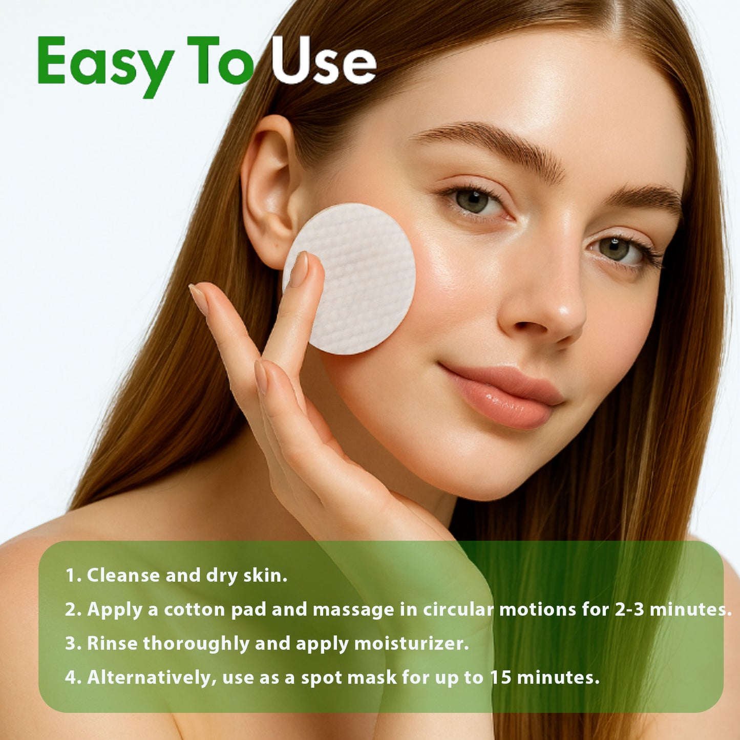 Cosmetics OEM 60 Pads Dark Spots Removal Brightening Toner Face Pads