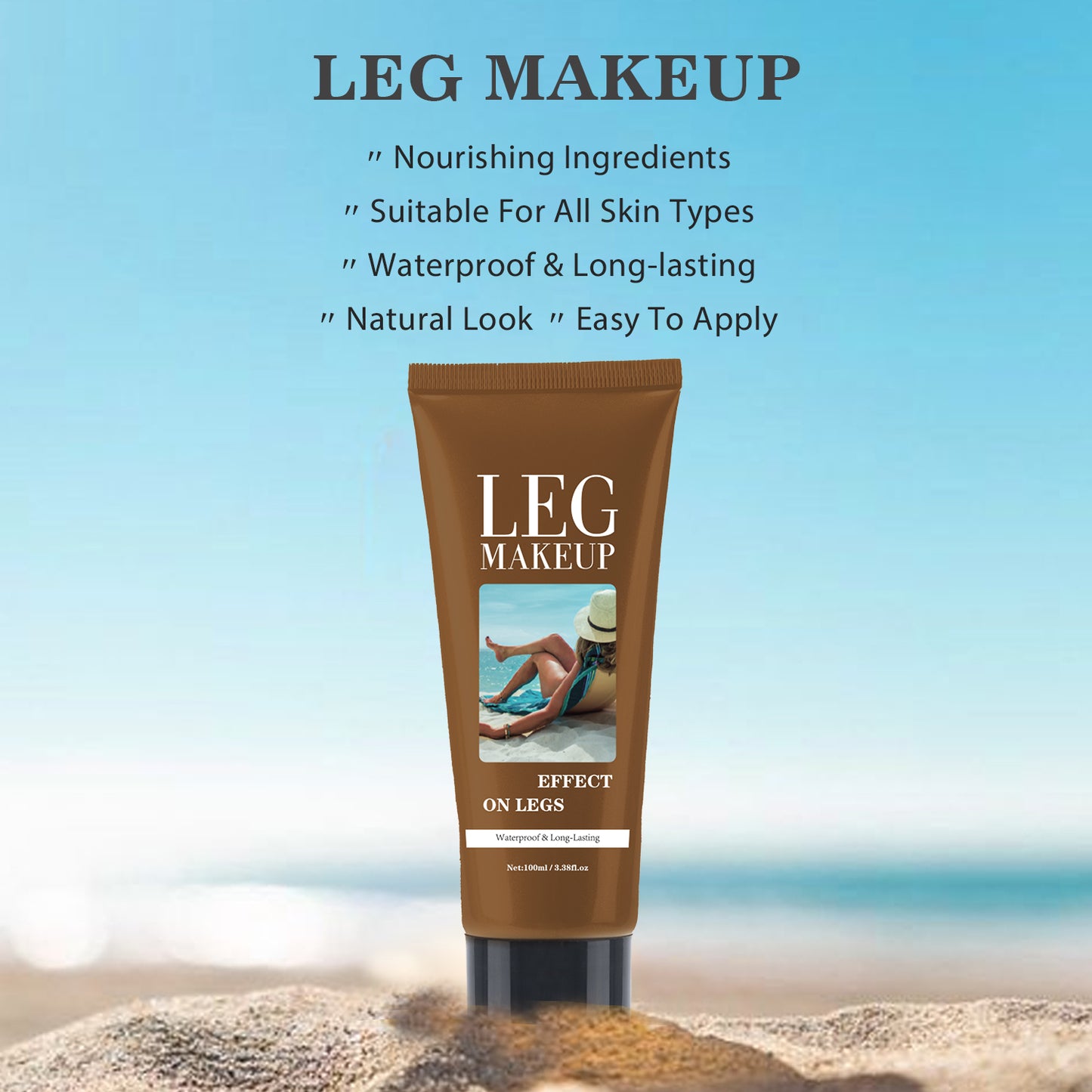 Brand Incubation 100ML Brown Waterproof Long-lasting Makeup Leg Concealer