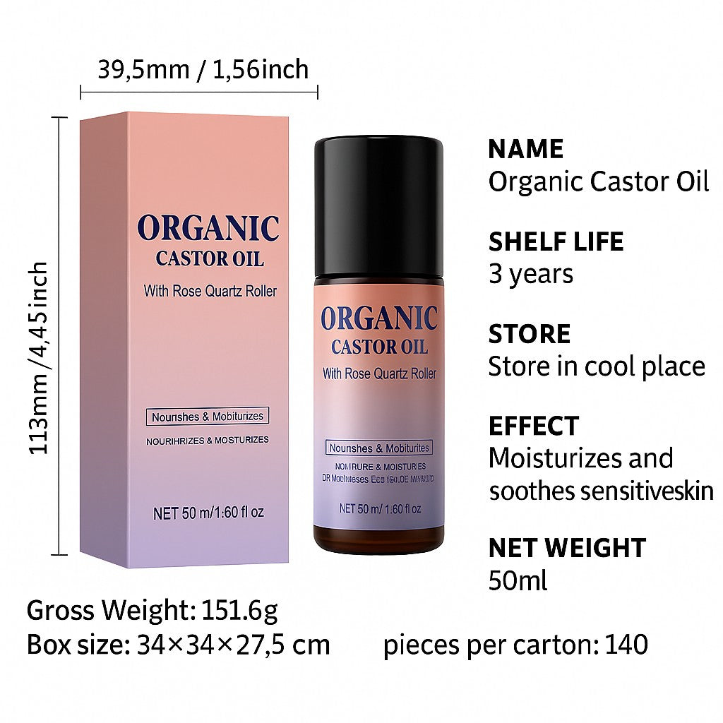 Cosmetics OEM 50ML Moisturizing Soothing Organic Castor Oil