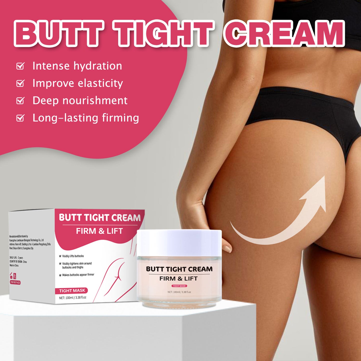 OEM ODM 100ML Firming Nourishing Butt Tight Cream