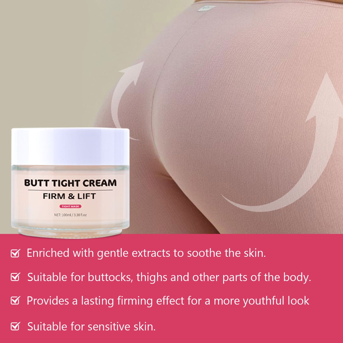 OEM ODM 100ML Firming Nourishing Butt Tight Cream