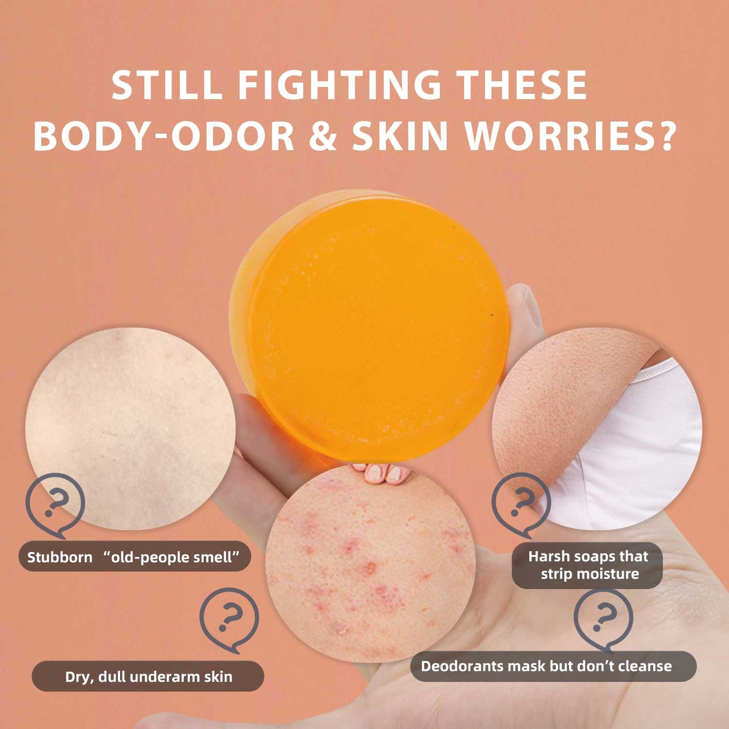 OEM ODM 100g Anti-aging Deodorizing Purifying Persimmon Soap