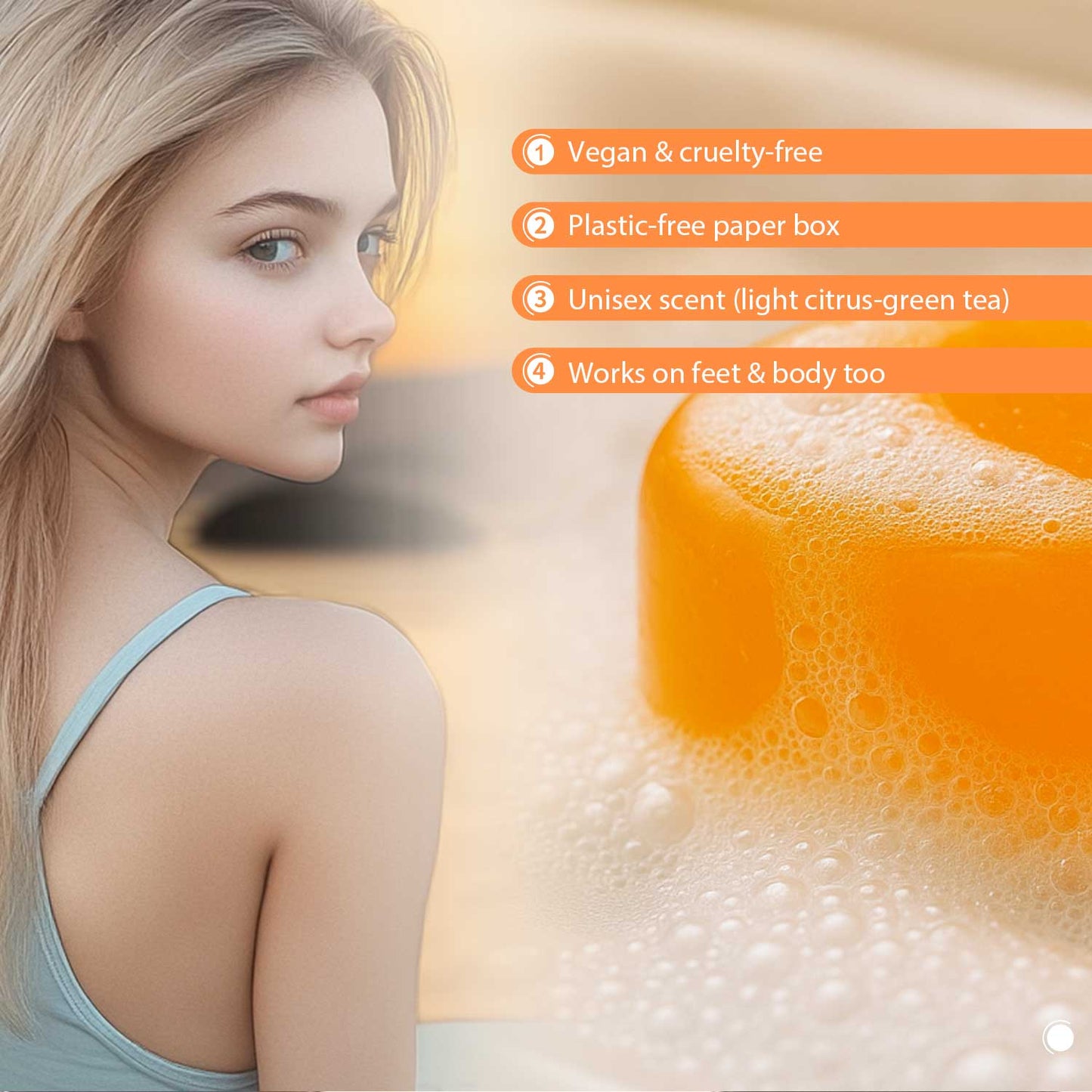 OEM ODM 100g Anti-aging Deodorizing Purifying Persimmon Soap