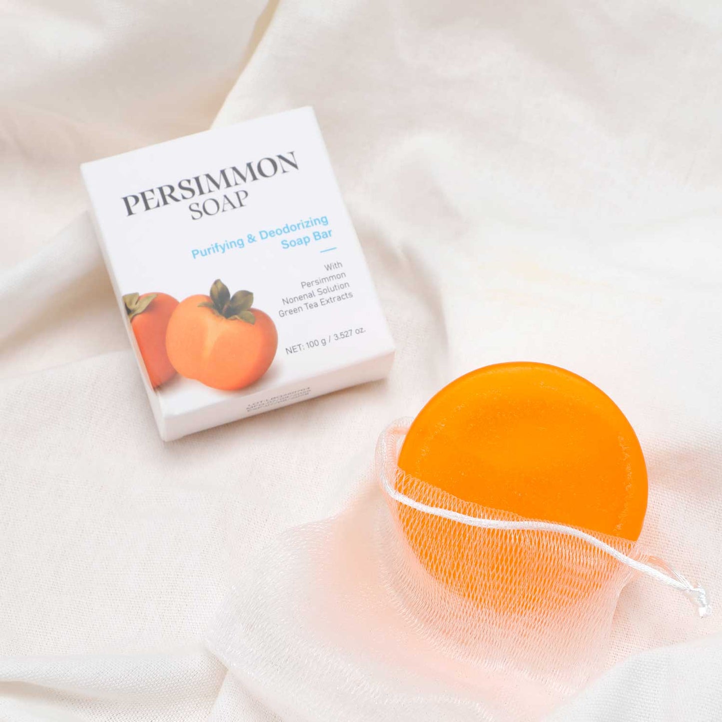 OEM ODM 100g Anti-aging Deodorizing Purifying Persimmon Soap