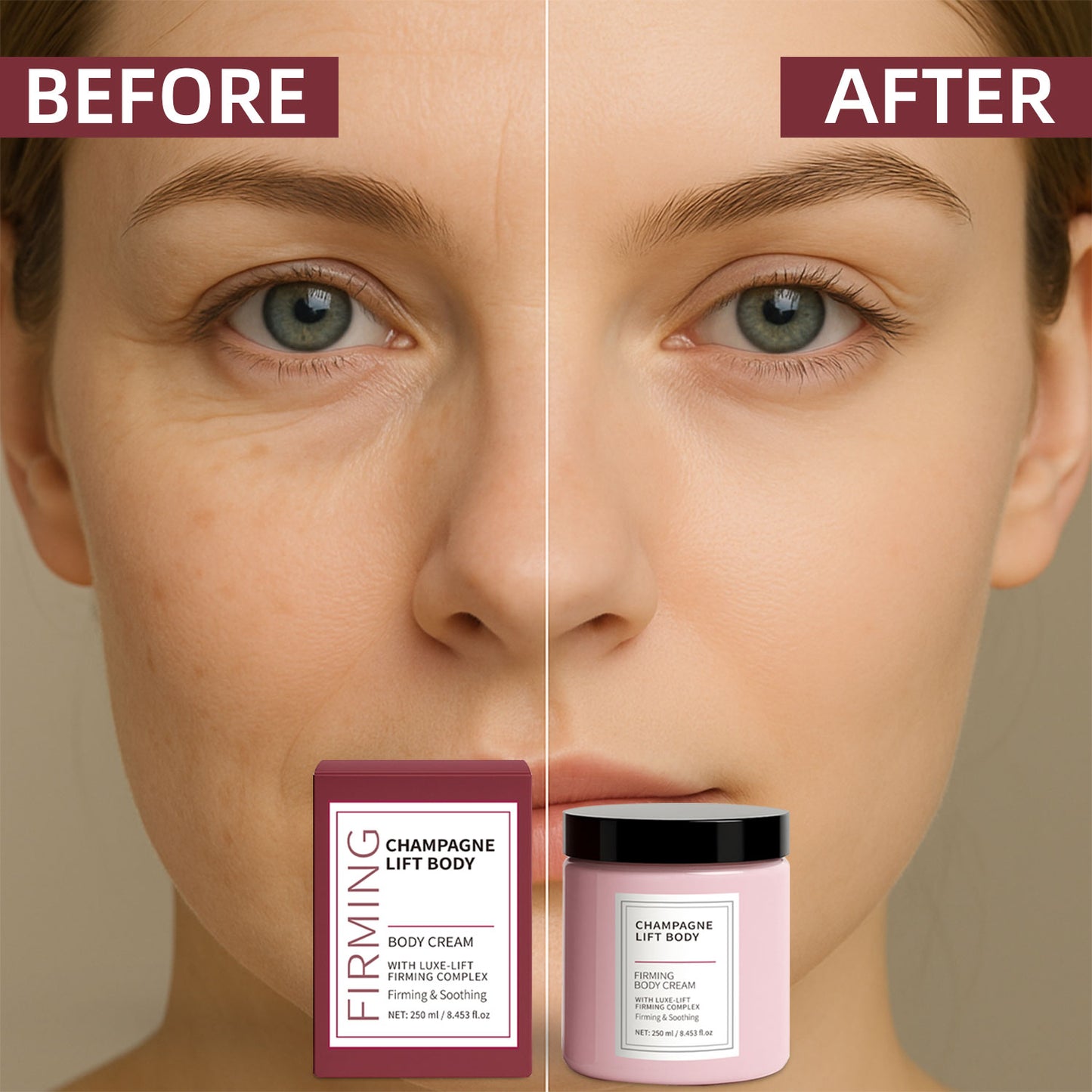 Custom Logo 250ML Lifting Firming Nourshing Collagen Ceramide Body Cream