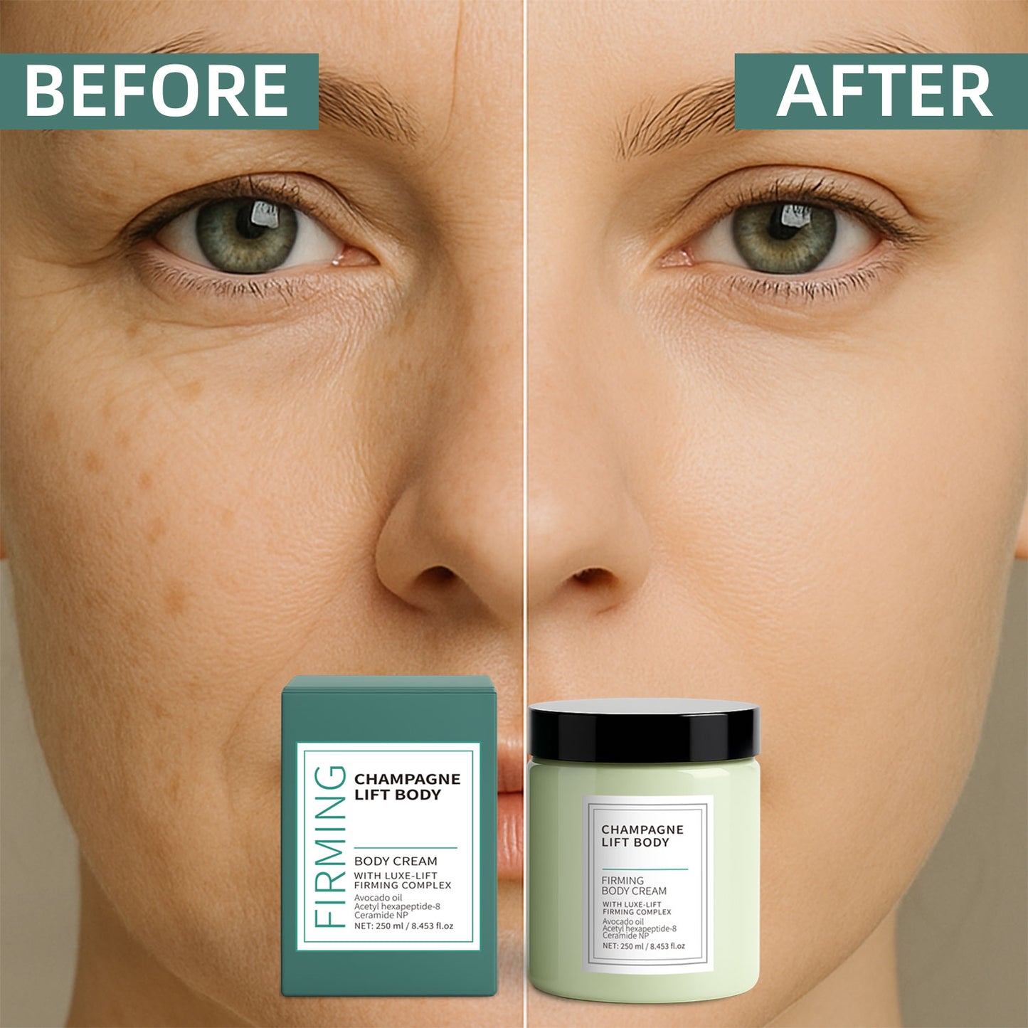Cosmetics Supply Chain 250ML Anti-aging Anti-Wrinkle Collagen Ceramide Body Cream