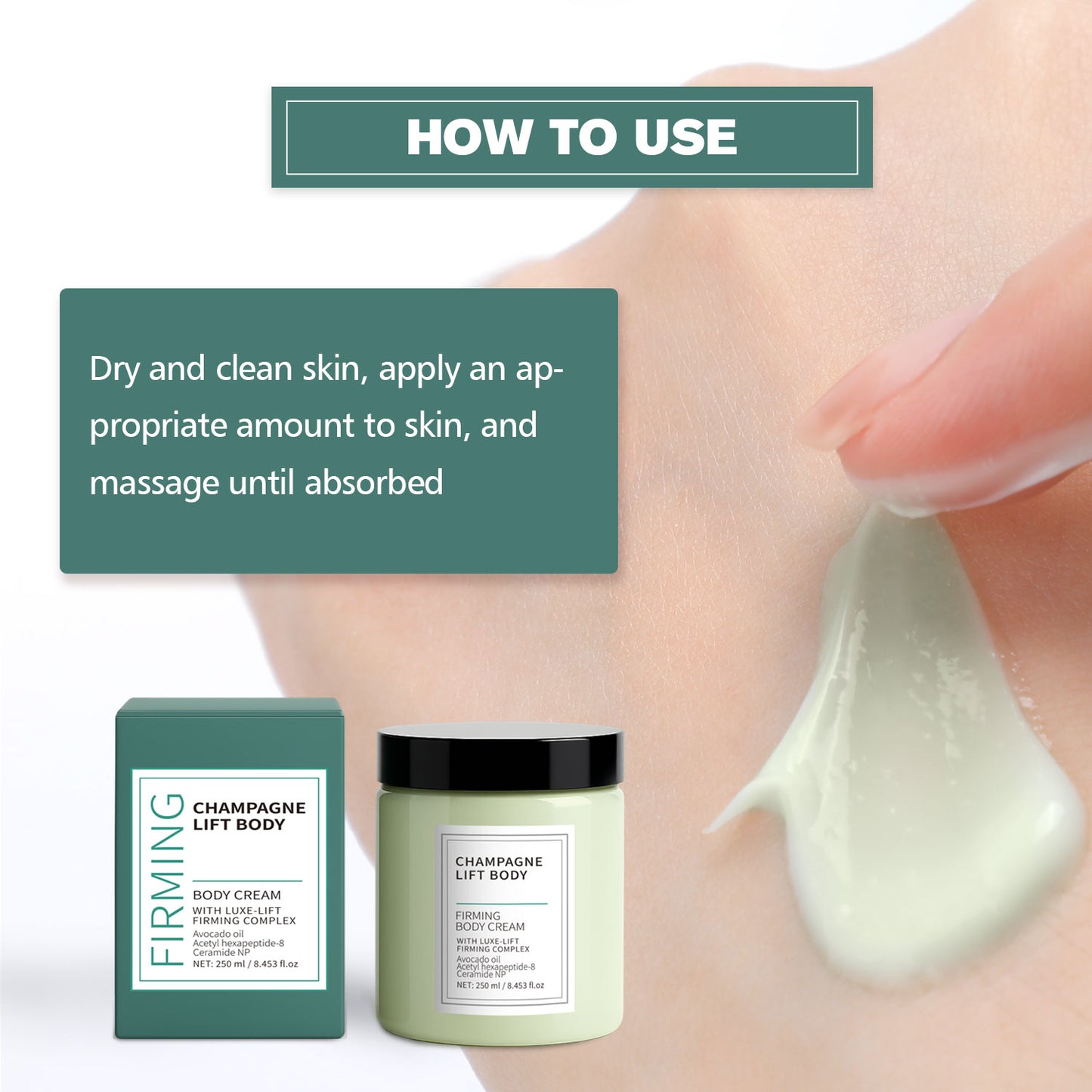 Cosmetics Supply Chain 250ML Anti-aging Anti-Wrinkle Collagen Ceramide Body Cream