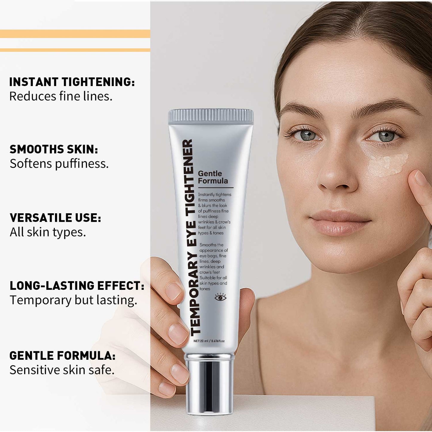 OEM ODM 20ML Instant Lifting Firming Temporary Eye Tightener Cream
