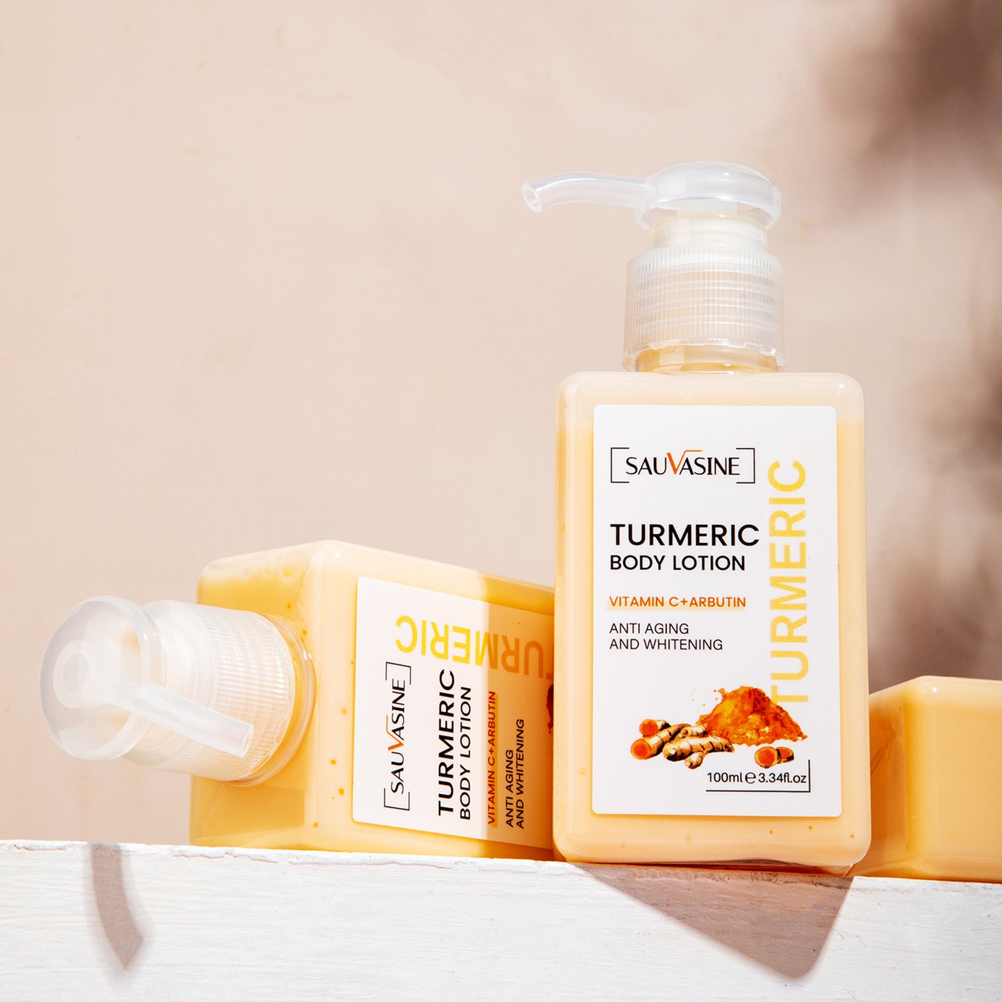 Cosmetics Supplier Wholesale 100ML Anti-aging Brightening Moisturizing Turmeric Body Lotion