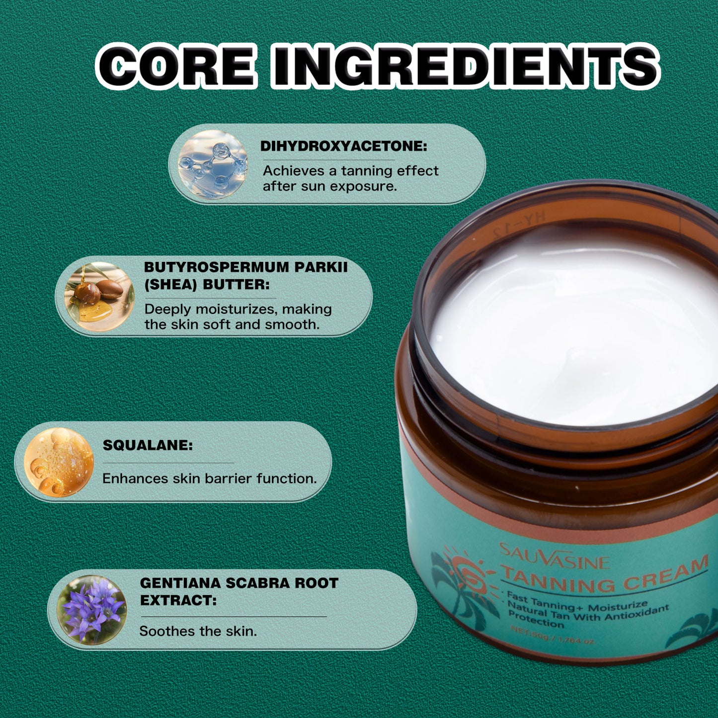 Beauty Manufacturing 50g Improve Skin Tone Tanning Cream