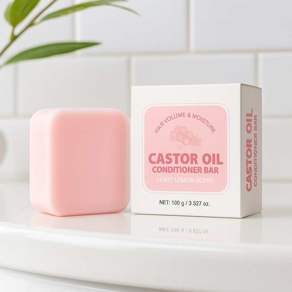 OEM ODM 100g Nourshing Smoothing Repairing Hair Care Soap Castor Oil Conditioner Bar