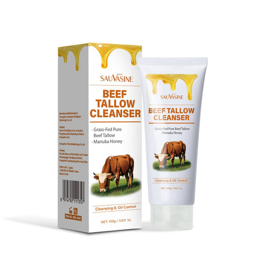 100g Deep Cleansing Moisturizing Beef Tallow Honey Facial Cleanser
