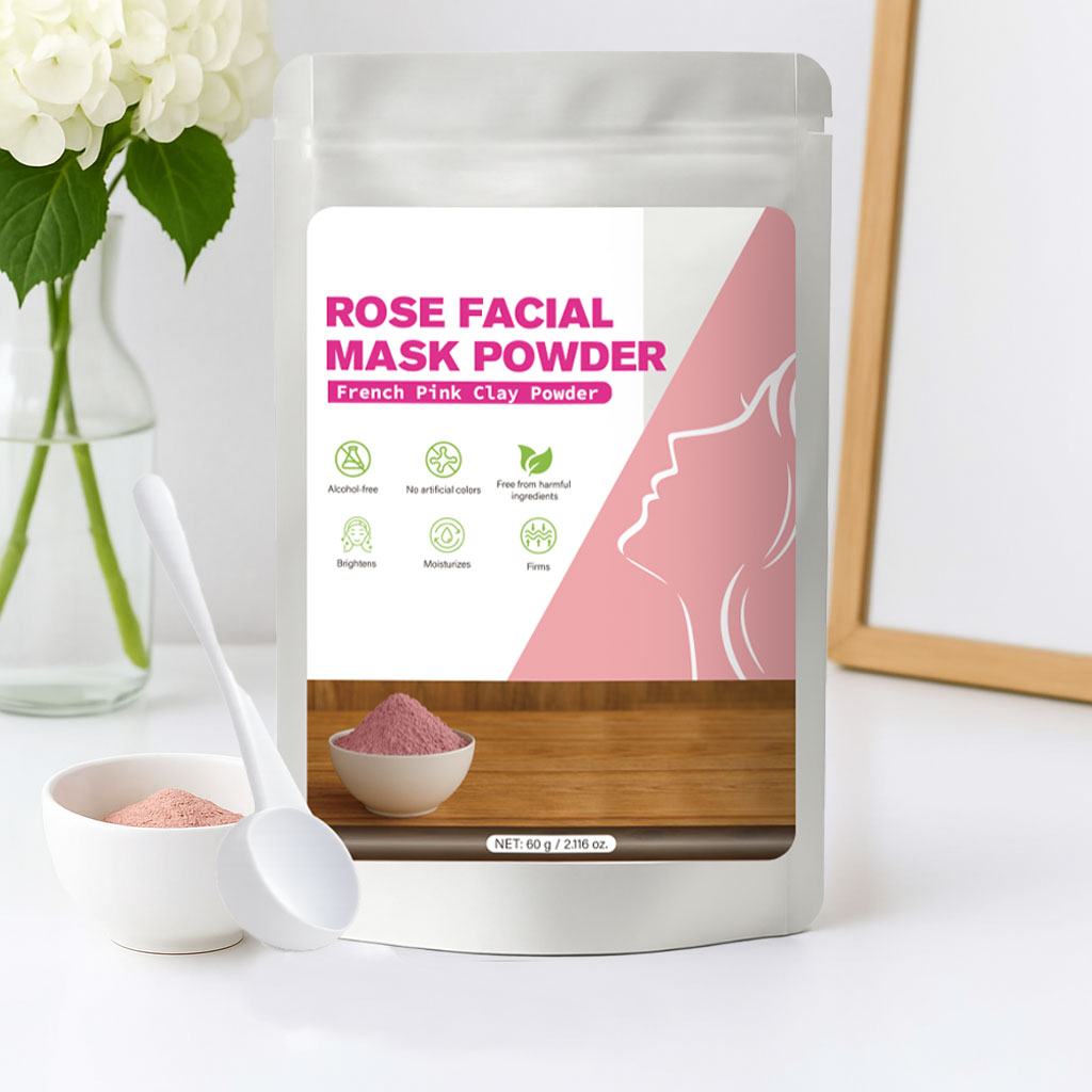 Cosmetics Factory 60g Brightening Hydrating Rose Facial Mask Powder
