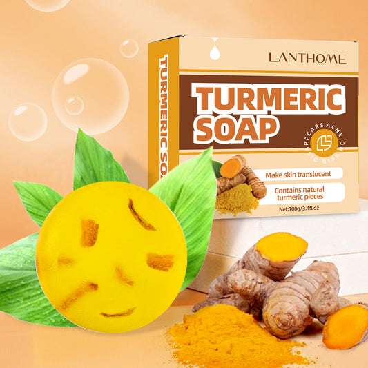 Custom Private Label 100g Anti-acne Shrinking Pores Improving Skin Dull Turmeric Ginger Face Body Soap