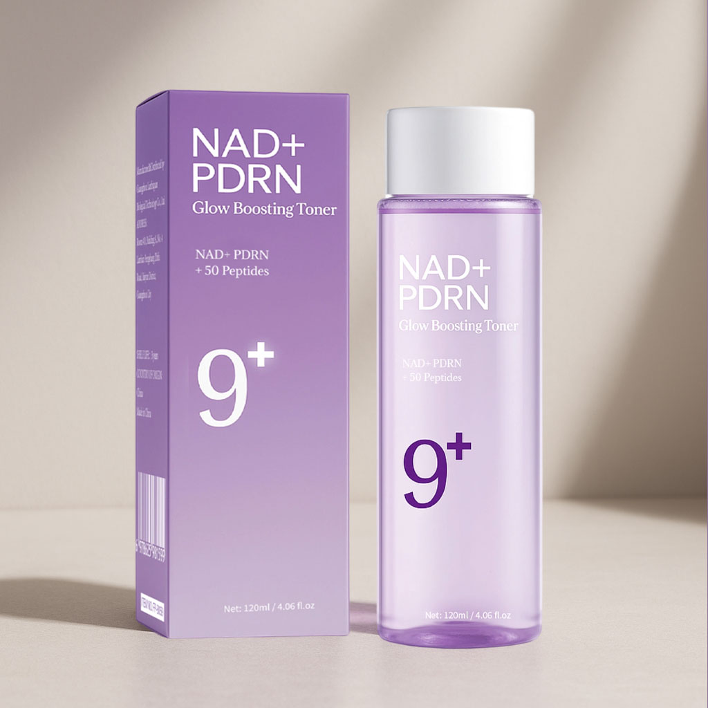 OEM ODM 120ML Dark Spots Removal NAD PDRN Glow Boosting Face Toner