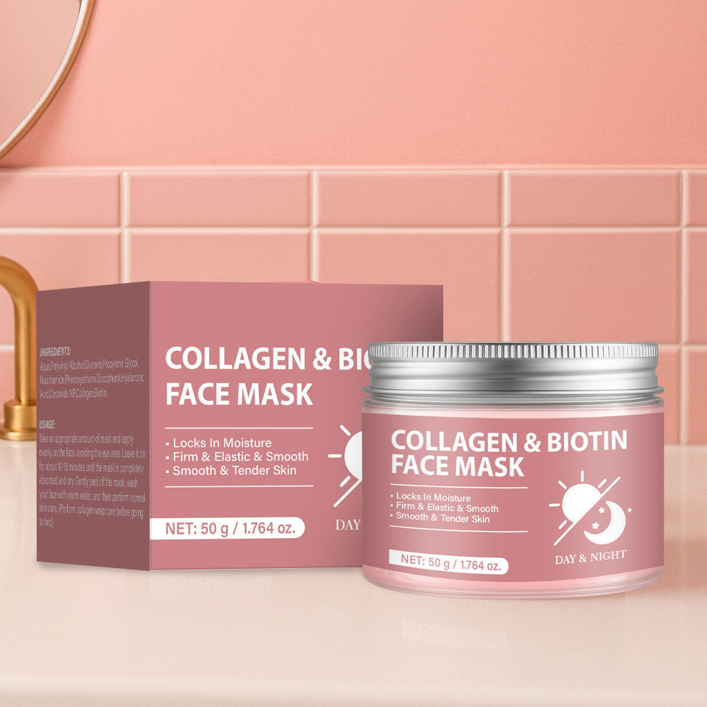 Private Label 50g Rejuvenating Collagen Biotin Face Peeling Mask