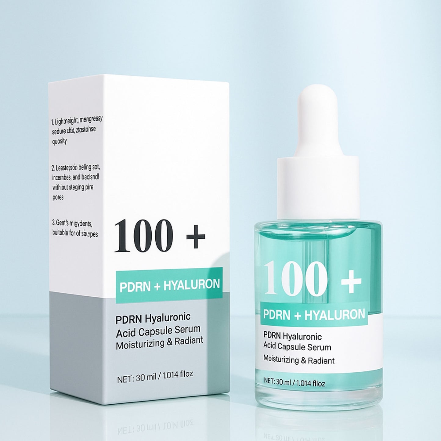 Custom Logo 30ML Hydrating Glowing PDRN Hyaluronic Acid Capsule Serum