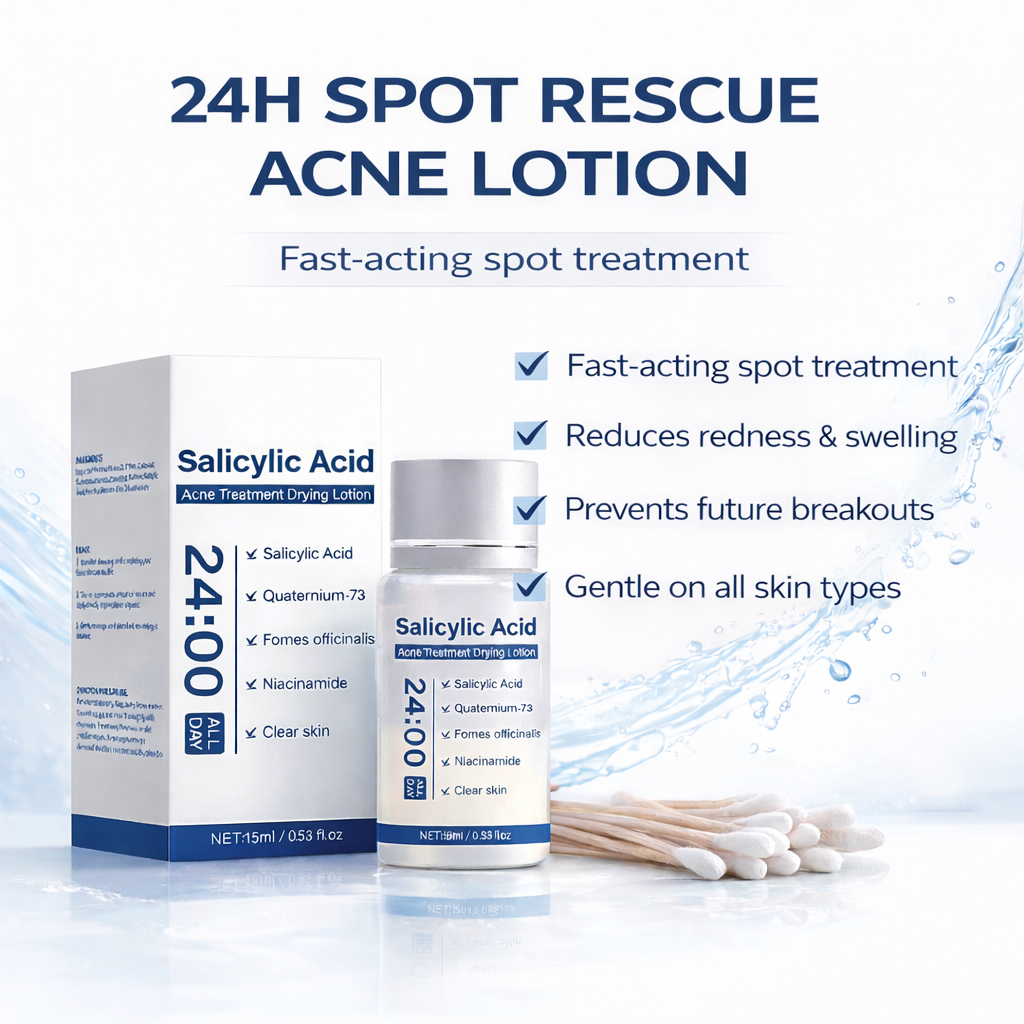 OEM 15ML Salicylic Acid Sulfur Niacinamide 24H Spot Rescue Acne Lotion