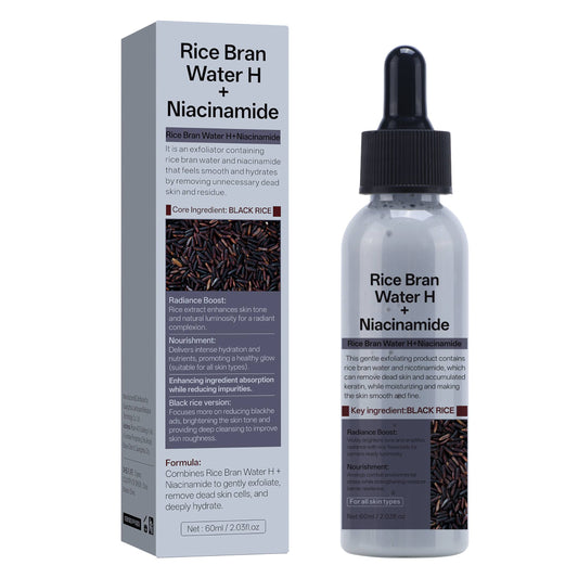 60ML Custom Formula Design Rice Bran Water Niacinamide Face Body Scrub Peeling Exfoliating Ampoule