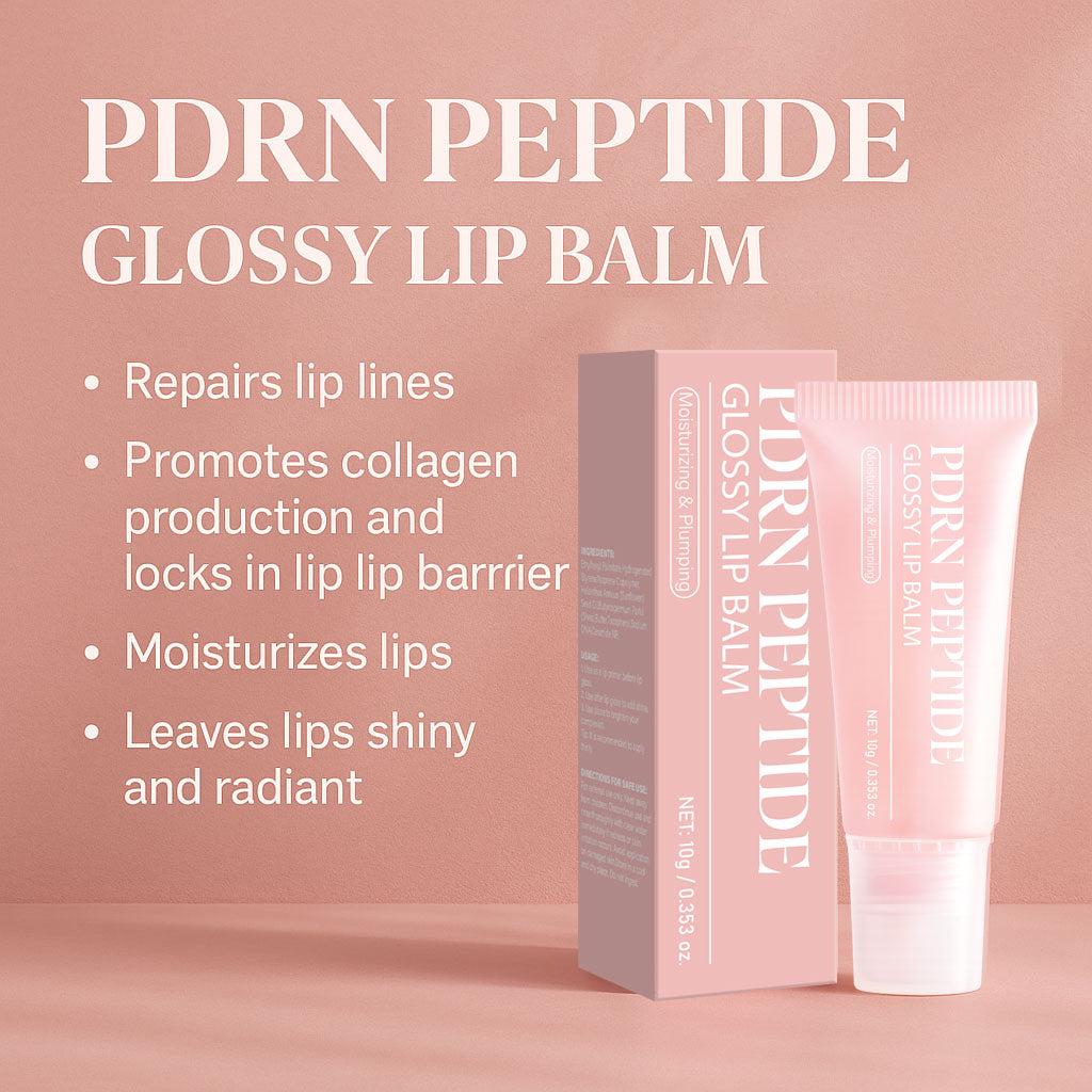 Custom Logo 10g Hydrating Plumping PDRN Peptide Jelly Gloss Lip Balm