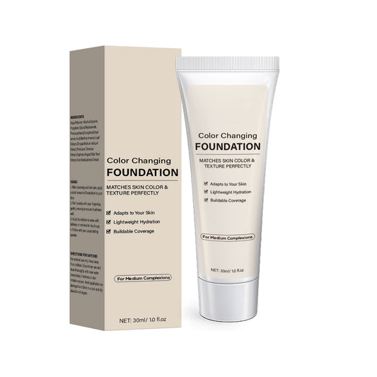 Custom Logo 30ML Flawless Finish Color Changing Sunscreen Foundation For Chenzhimei Cosmetics