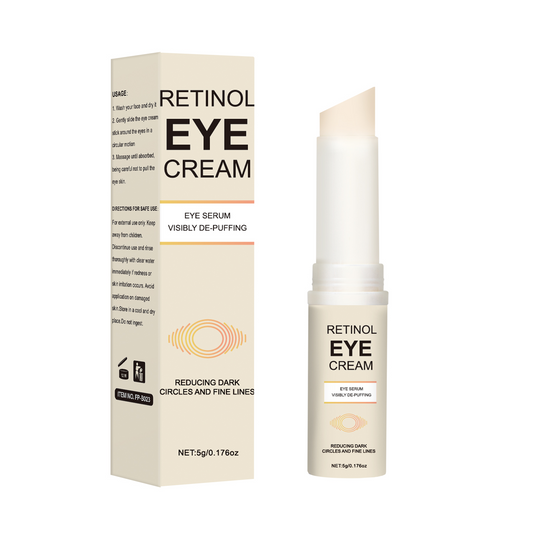 5g Cosmetics Manufacturer OEM ODM Dark Circles Eye Wrinkles Fine Lines Removal Friming Lifting Retinol Caffeine Eye Cream Stick