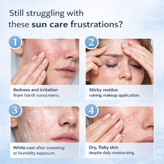 Slove These Skin Peoblems Because of Sun Light With Hyalu-Cica Water-Fit UVA UVB SPF50 Sun Serum Sunscreen