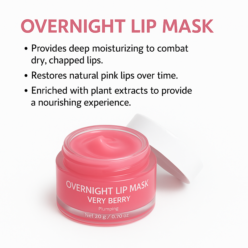 Cosmetics Factory 20g Moisturizing Exfoliating Overnight Lip Mask