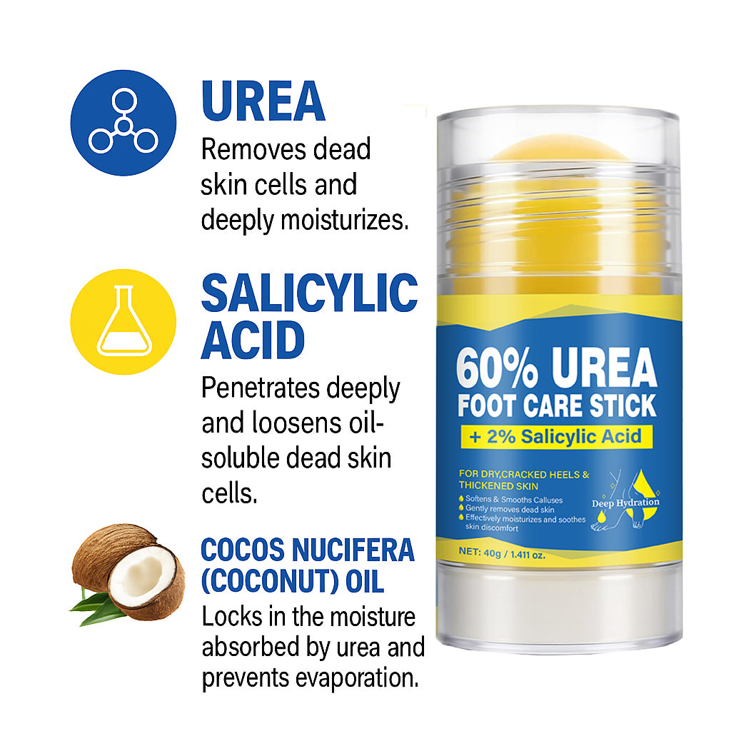 OEM ODM 40g Exfoliating Cracked Heel Treatment Foot Care Cream Stick