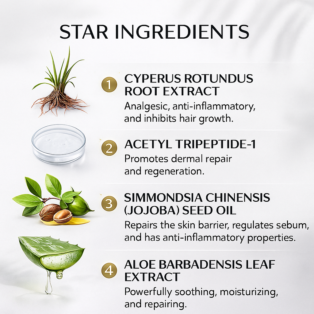 Cosmetics Factory 60ML Hair Removal Cyperus Rotundus Oil