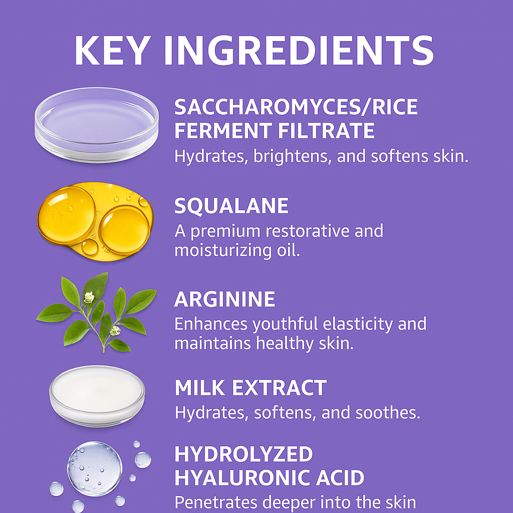 OEM ODM 50ML Moisturizing Nourishing Brightening Dewy Milk Moisturizer
