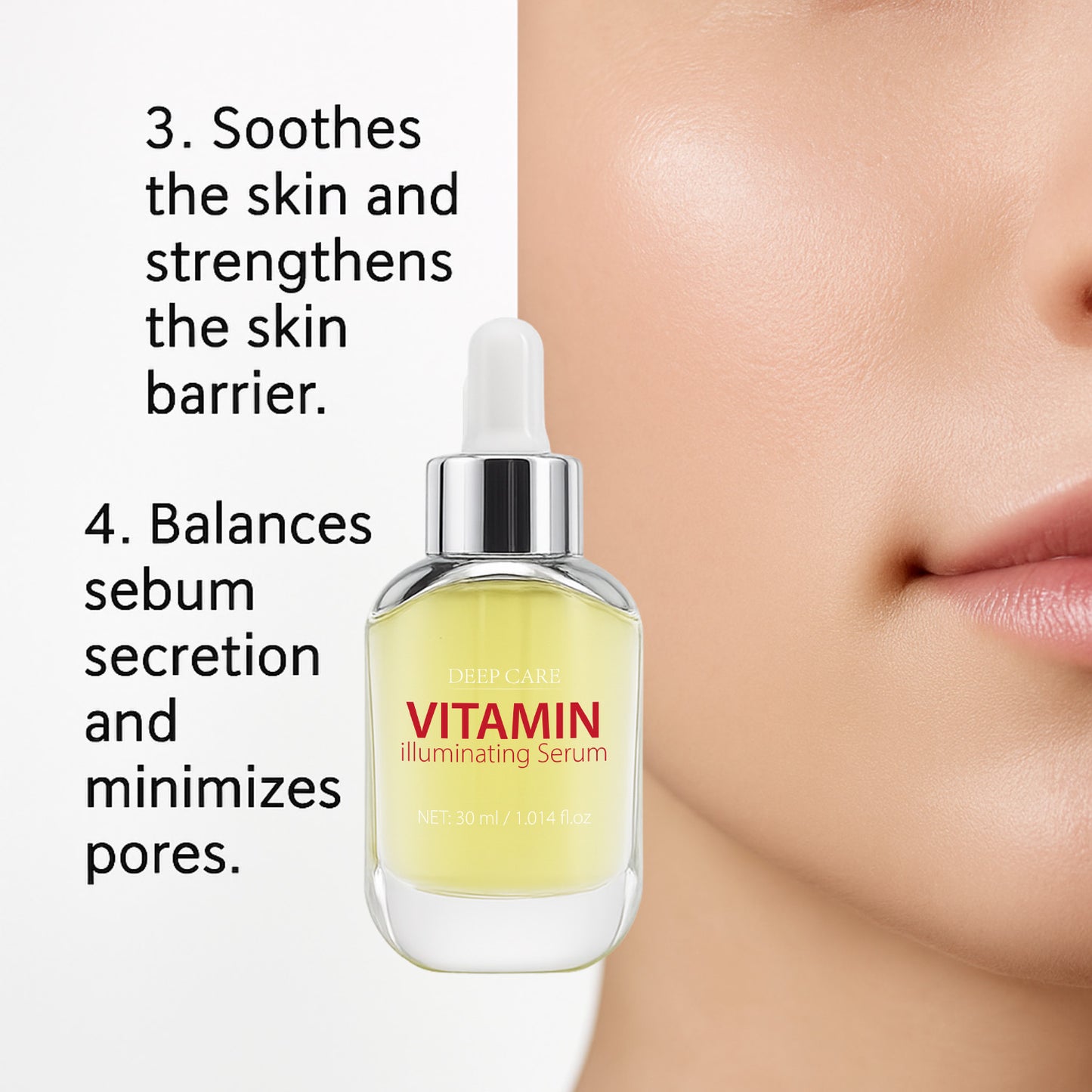 OEM ODM 30ML Dark Spots Removal Brightening Vitamin C Serum