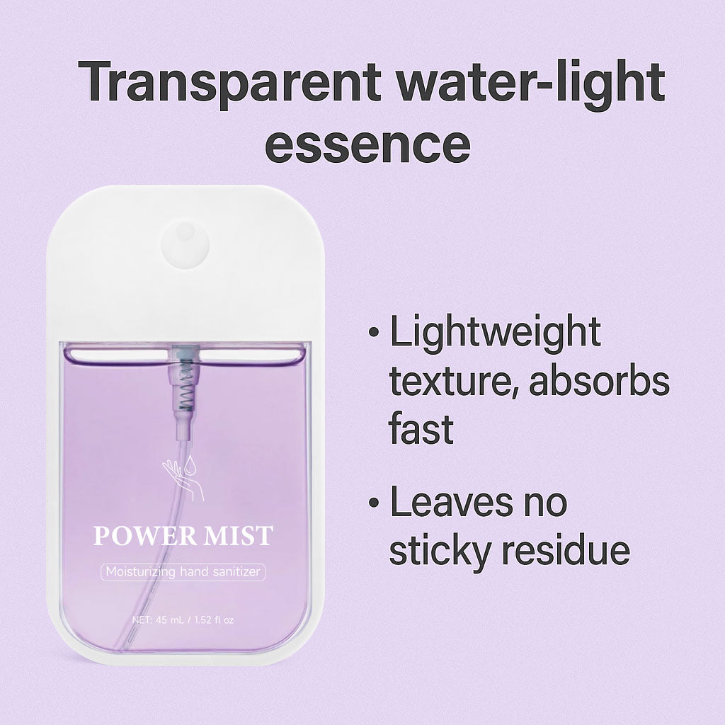 OEM ODM 45ML 99.9% Sterilization Hydrating Hand Sanitizer Spray