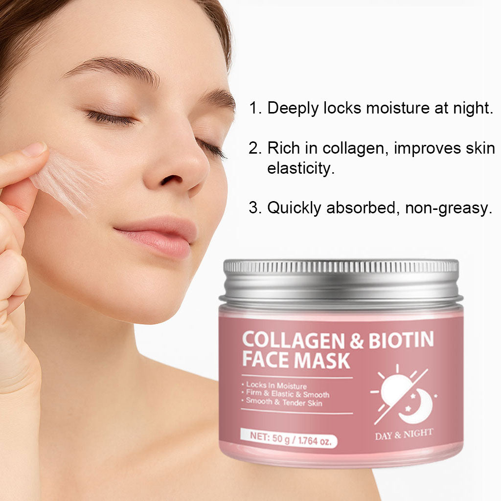 Private Label 50g Rejuvenating Collagen Biotin Face Peeling Mask