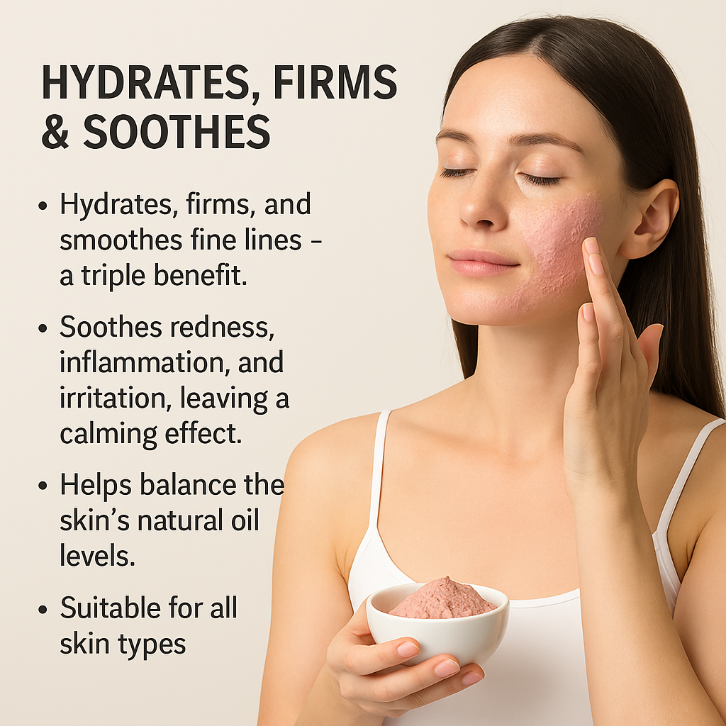 Cosmetics Factory 60g Brightening Hydrating Rose Facial Mask Powder