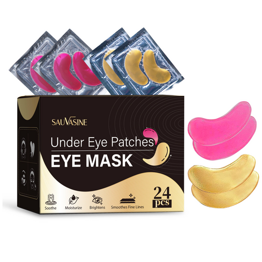 OEM ODM Wholesale 24 Pairs in One Box Anti-aging Anti-wrinkle Dark Circle Removal Firming Lifting Eye Patches