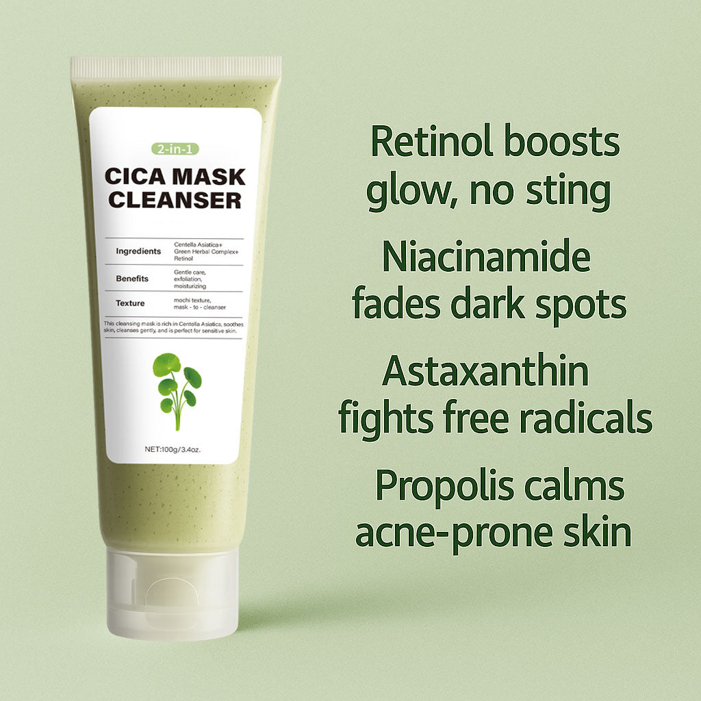 OEM ODM 100g Exfoliating Soothing CICA Cleansing Moisture Mask