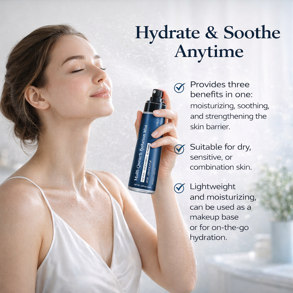 OEM ODM 60ML Brightening Multi-Quench Face Hydration Mist Spray