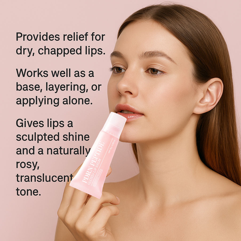 Custom Logo 10g Hydrating Plumping PDRN Peptide Jelly Gloss Lip Balm