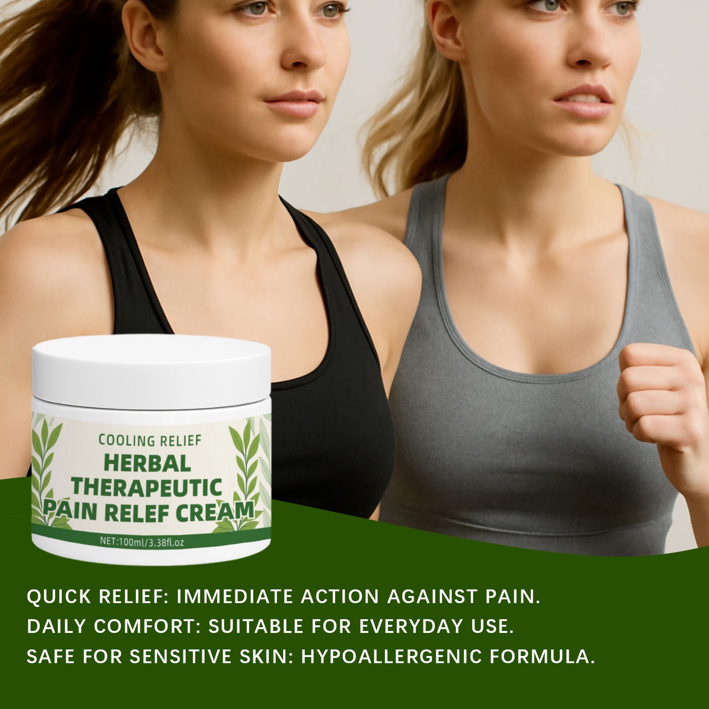 OEM ODM 100ML Herbal Therapeutic Pain Relef Menthol Cream